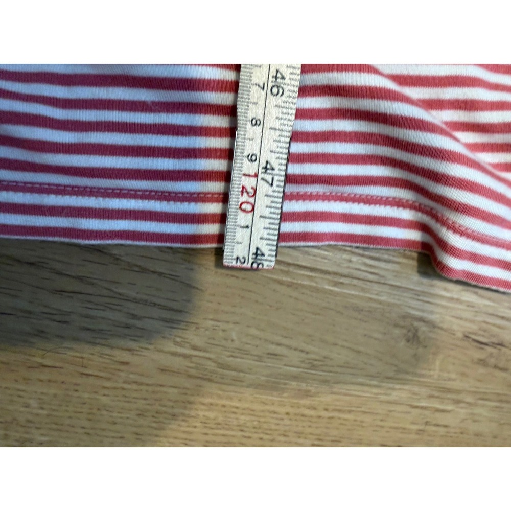 Lou & Grey Womens Red White Striped Maxi Dress Size M Soft Coastal Summer - Picture 6 of 7